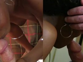 Wet And Warmed Up Black Cunt Fucked By A White Cock
